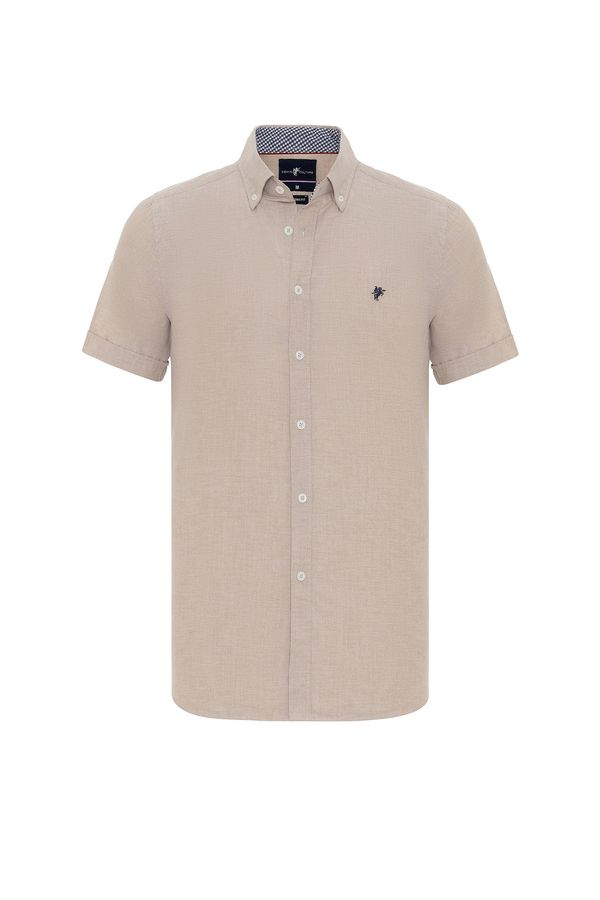 DENIM CULTURE DENIM CULTURE Košulja ' KENT '  bež / mornarsko plava