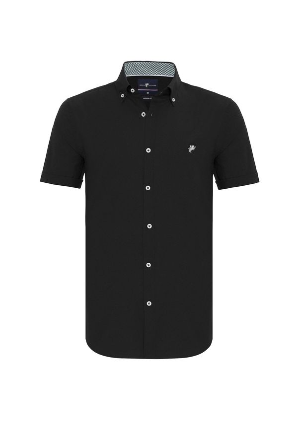 DENIM CULTURE DENIM CULTURE Košulja ' KENT '  crna / bijela