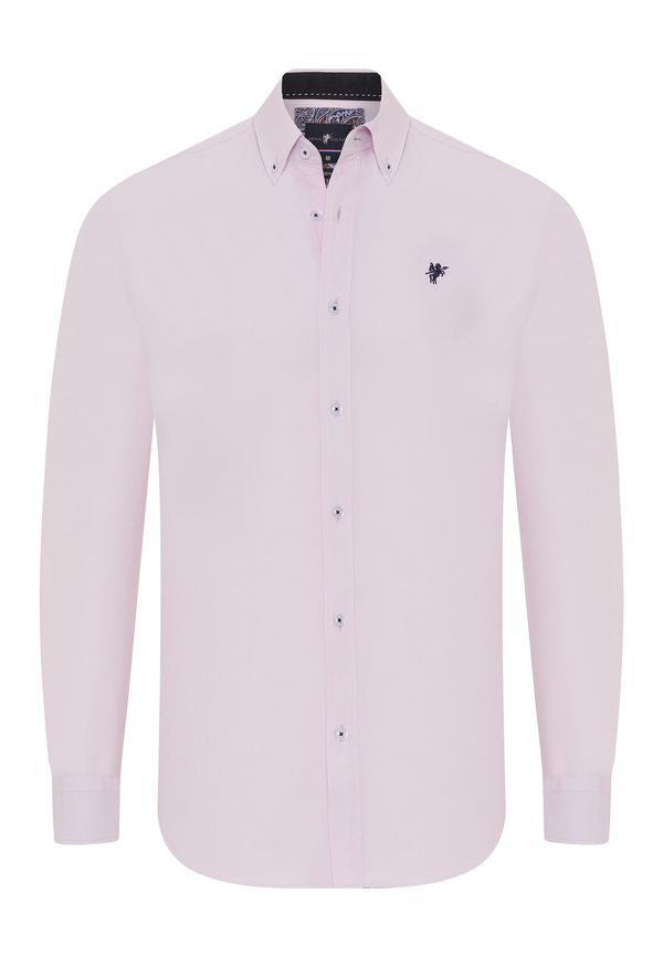 DENIM CULTURE DENIM CULTURE Košulja 'Matthew'  mornarsko plava / roza