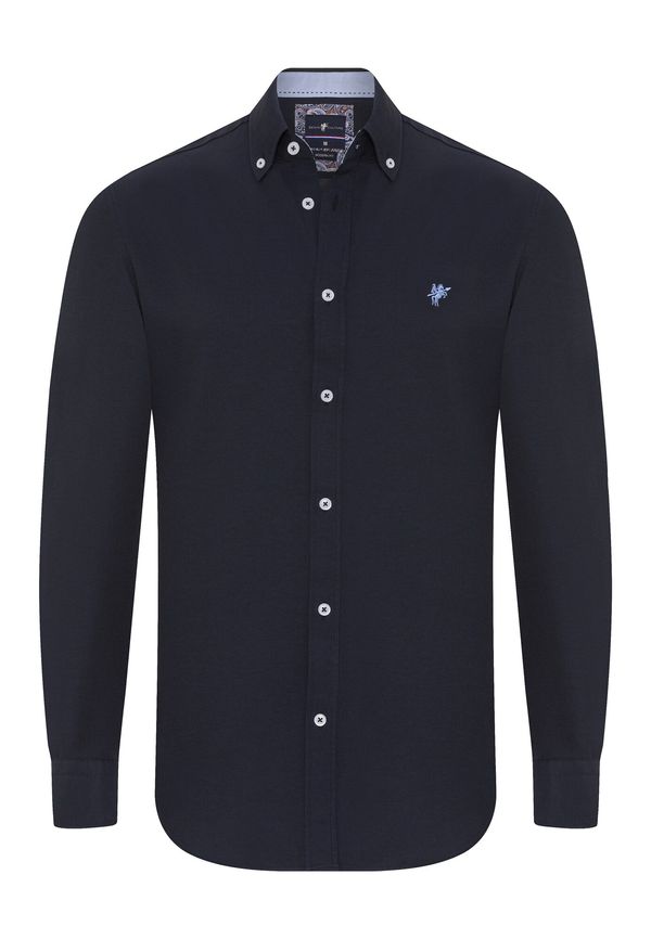 DENIM CULTURE DENIM CULTURE Košulja 'Matthew'  mornarsko plava / sivkasto plava