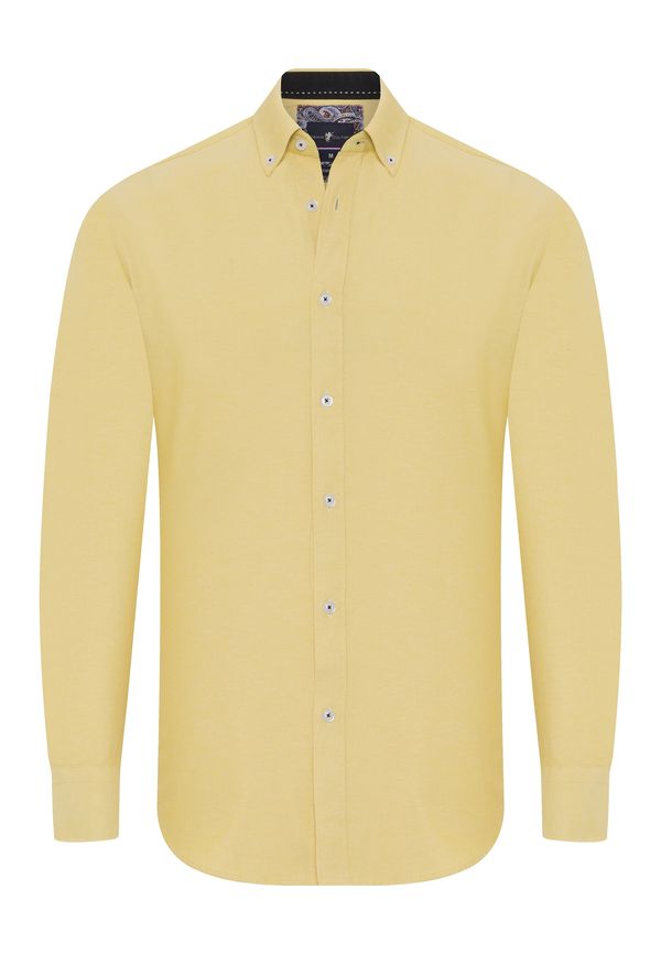 DENIM CULTURE DENIM CULTURE Košulja 'Matthew'  svijetložuta