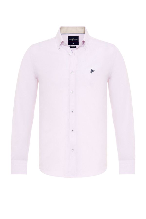 DENIM CULTURE DENIM CULTURE Košulja 'MYLES'  noćno plava / pastelno ljubičasta