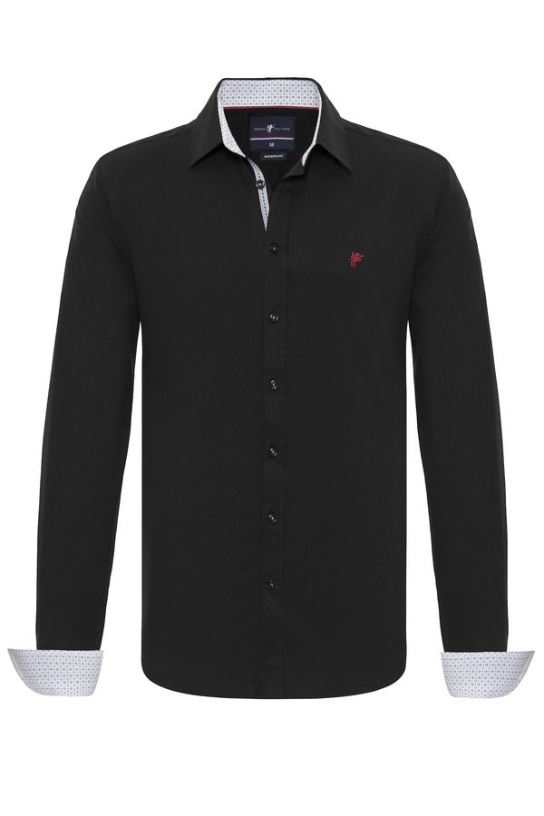 DENIM CULTURE DENIM CULTURE Košulja 'Phil'  miks boja / crna