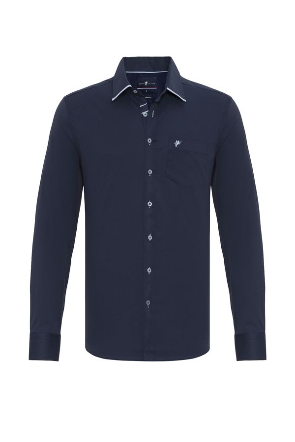 DENIM CULTURE DENIM CULTURE Košulja 'Roman'  mornarsko plava