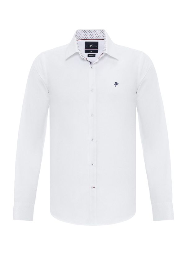 DENIM CULTURE DENIM CULTURE Košulja 'RUBEN'  bijela