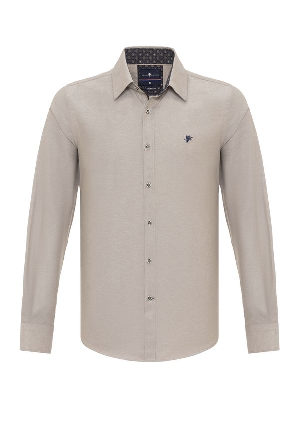 DENIM CULTURE DENIM CULTURE Košulja  tamno bež / mornarsko plava