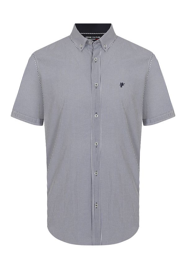 DENIM CULTURE DENIM CULTURE Košulja ' TIM '  mornarsko plava / bijela