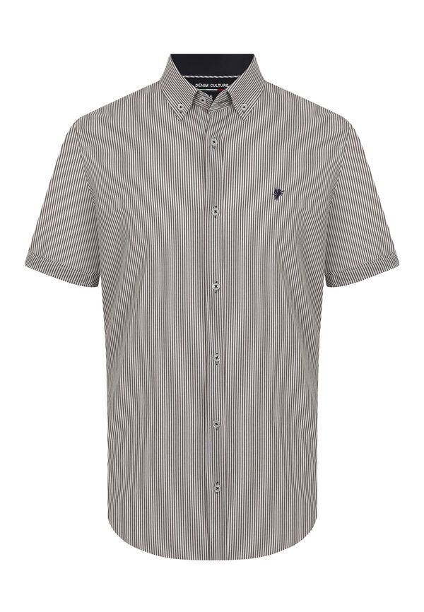 DENIM CULTURE DENIM CULTURE Košulja 'TIM'  smeđa