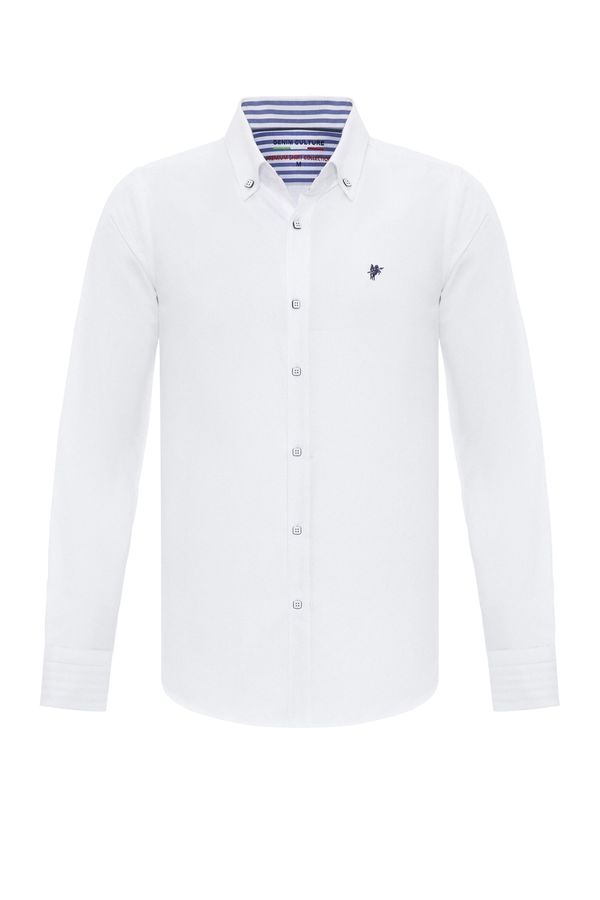 DENIM CULTURE DENIM CULTURE Košulja 'Tywin'  mornarsko plava / bijela