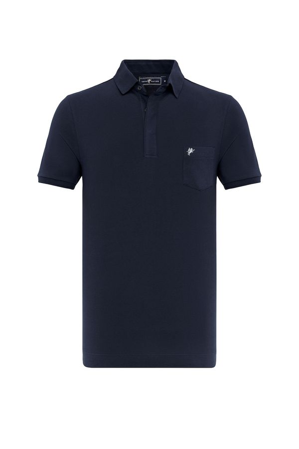 DENIM CULTURE DENIM CULTURE Majica 'ALARIC'  mornarsko plava