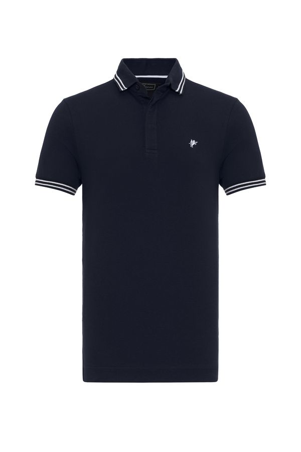 DENIM CULTURE DENIM CULTURE Majica ' ALISTAIR '  mornarsko plava / bijela