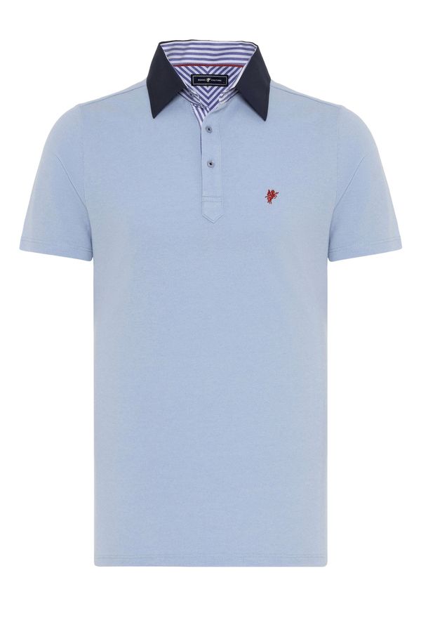 DENIM CULTURE DENIM CULTURE Majica 'Arben'  noćno plava / svijetloplava