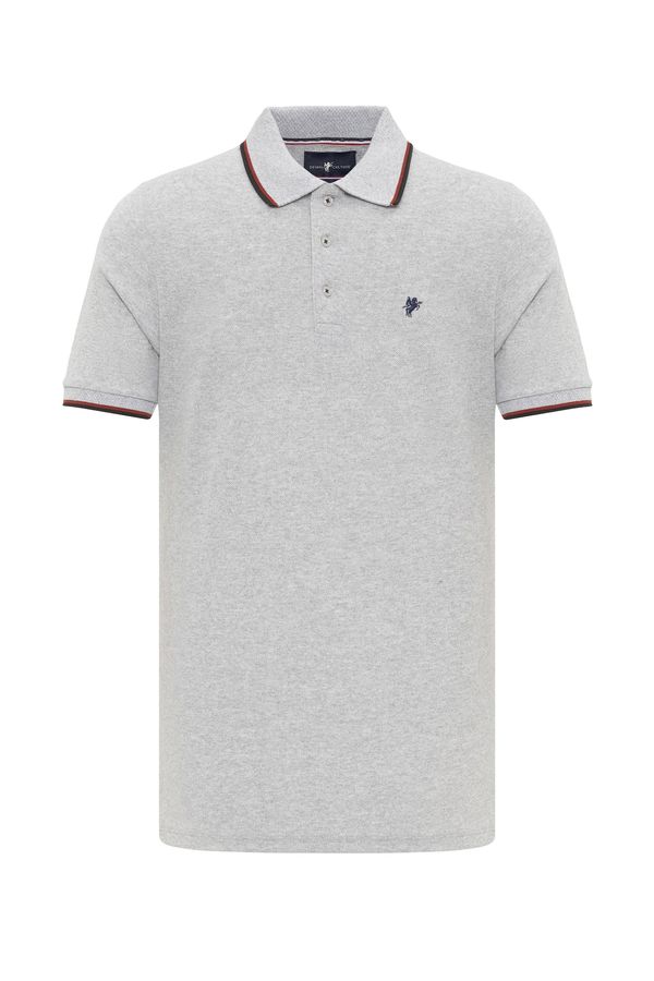 DENIM CULTURE DENIM CULTURE Majica 'ARVID'  mornarsko plava / siva melange / crvena / crna