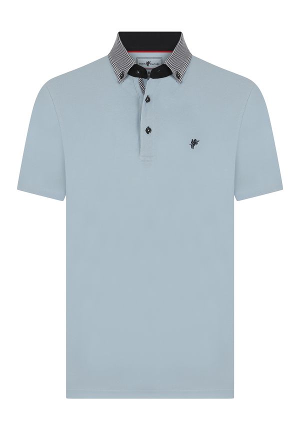 DENIM CULTURE DENIM CULTURE Majica 'Avery'  golublje plava / crna / bijela