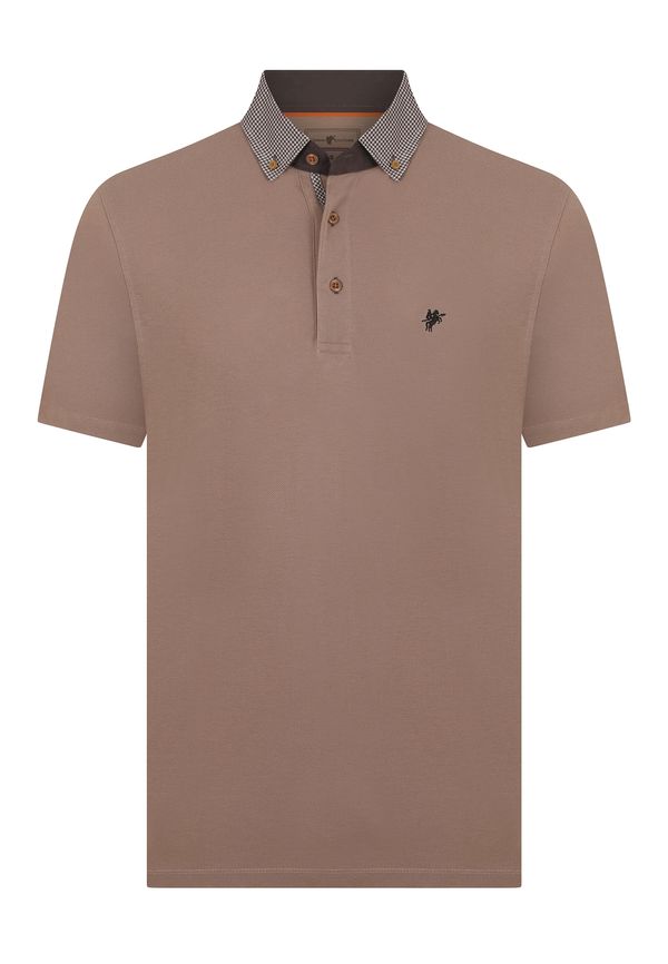 DENIM CULTURE DENIM CULTURE Majica 'Avery'  moka smeđa / svijetlosmeđa