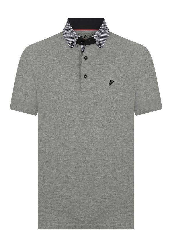 DENIM CULTURE DENIM CULTURE Majica 'Avery'  tamo siva / crna