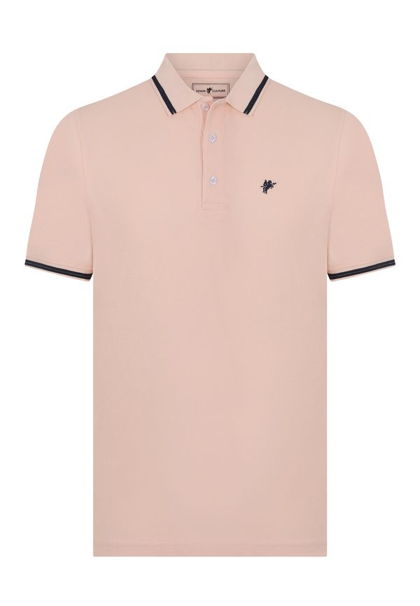 DENIM CULTURE DENIM CULTURE Majica 'Christiano'  roza / crna