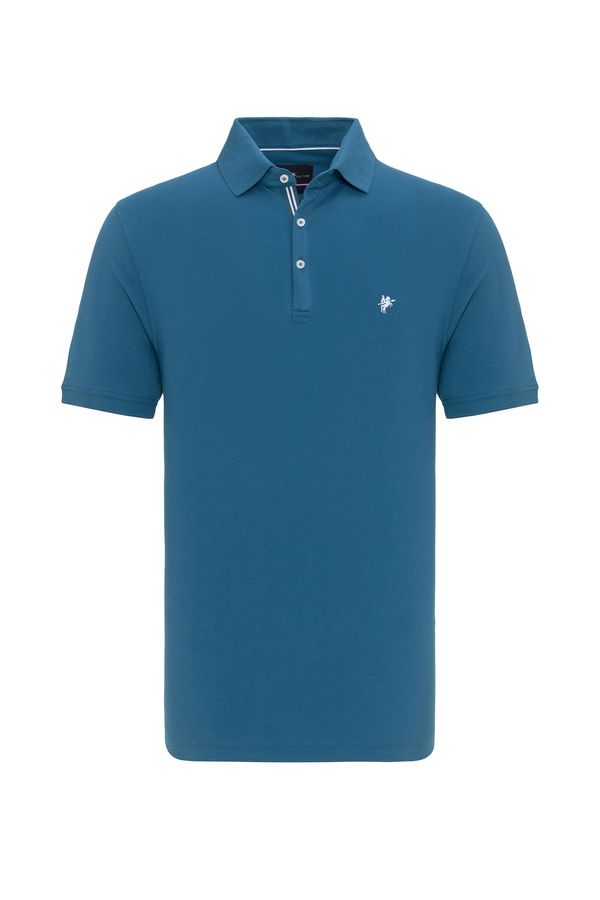 DENIM CULTURE DENIM CULTURE Majica 'Draven'  kraljevsko plava / bijela