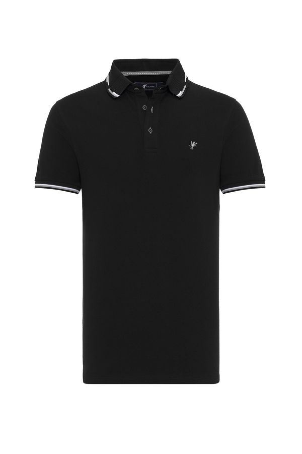 DENIM CULTURE DENIM CULTURE Majica 'ENRIQUE'  kameno siva / crna