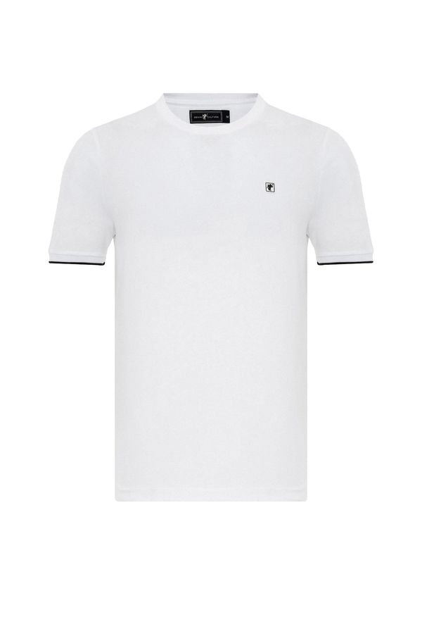 DENIM CULTURE DENIM CULTURE Majica 'GRAHAM'  bijela