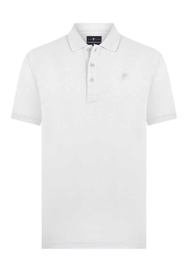 DENIM CULTURE DENIM CULTURE Majica 'JONATHAN'  bijela