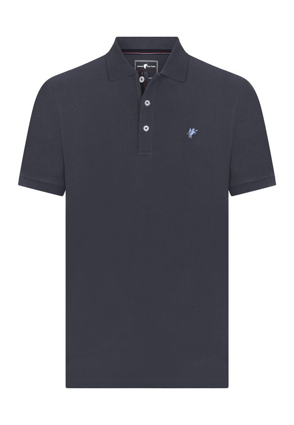 DENIM CULTURE DENIM CULTURE Majica 'LEO'  antracit siva