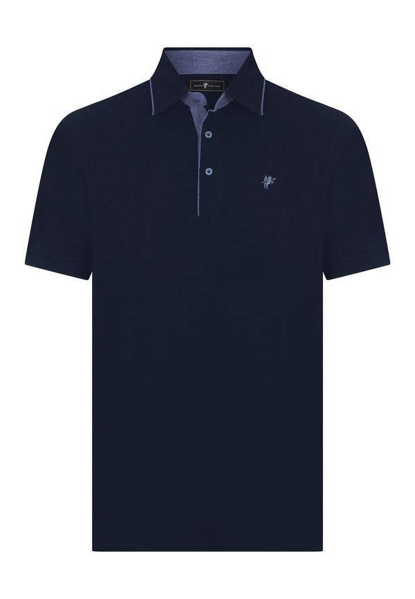 DENIM CULTURE DENIM CULTURE Majica 'Nico'  mornarsko plava / bijela