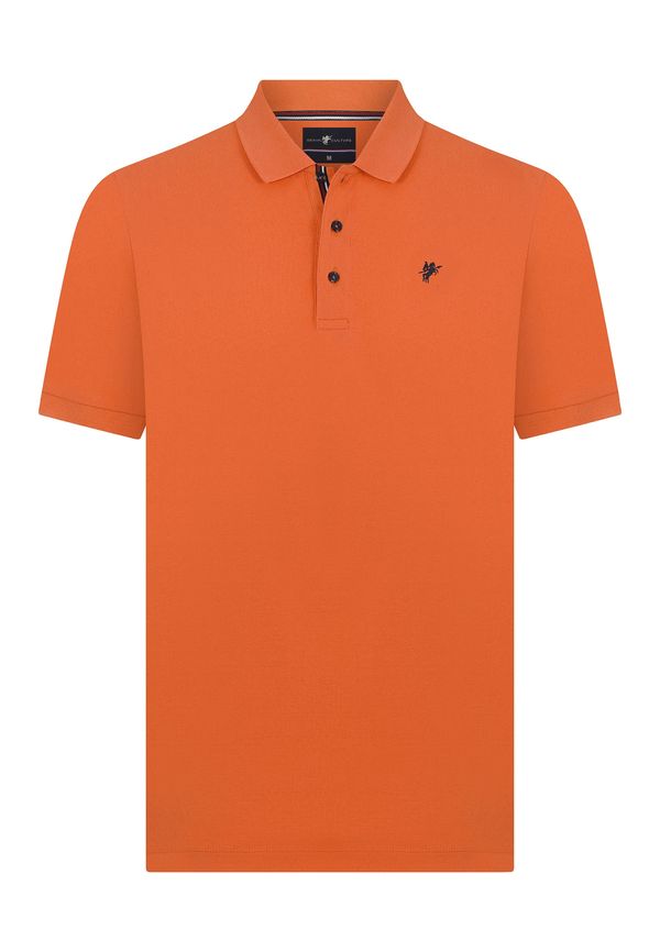 DENIM CULTURE DENIM CULTURE Majica ' TADAS '  mornarsko plava / narančasta