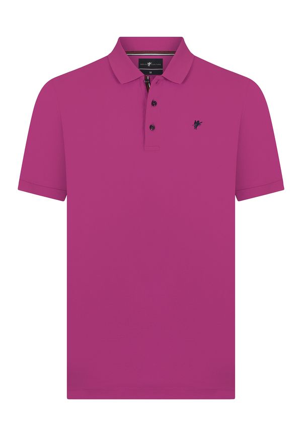 DENIM CULTURE DENIM CULTURE Majica 'TADAS'  mornarsko plava / tamno roza