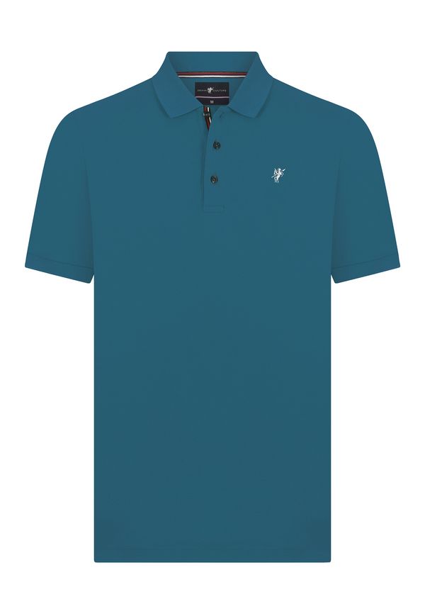 DENIM CULTURE DENIM CULTURE Majica 'TADAS'  petrol