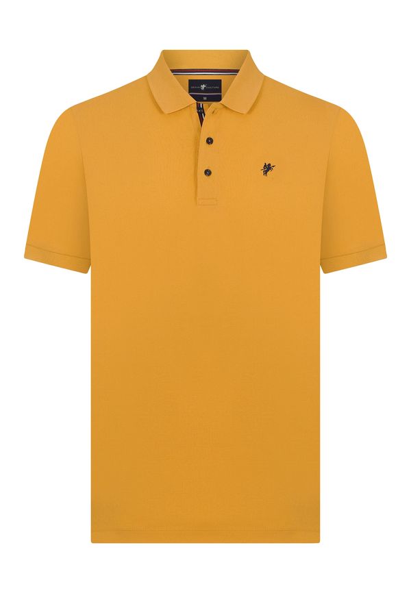 DENIM CULTURE DENIM CULTURE Majica 'TADAS'  senf / crna