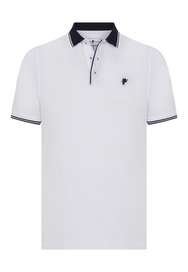 DENIM CULTURE DENIM CULTURE Majica 'ZORAN'  crna / bijela