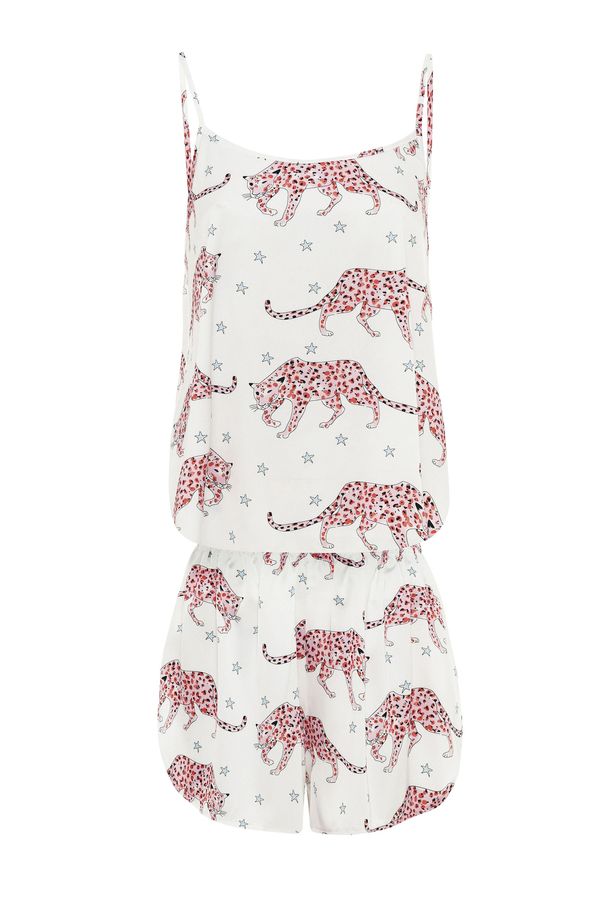 DENIM CULTURE DENIM CULTURE Pidžama  pastelno plava / puder roza / klasično crvena / crna / bijela