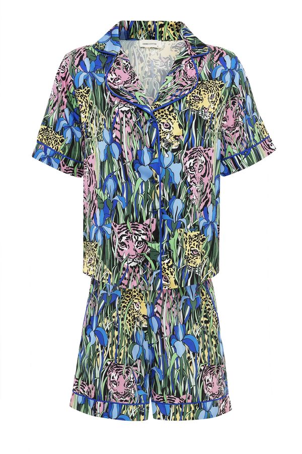 DENIM CULTURE DENIM CULTURE Pidžama  plava / miks boja