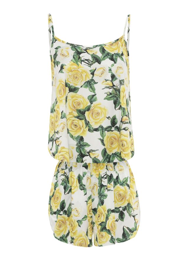 DENIM CULTURE DENIM CULTURE Pidžama  žuta / zelena / bijela