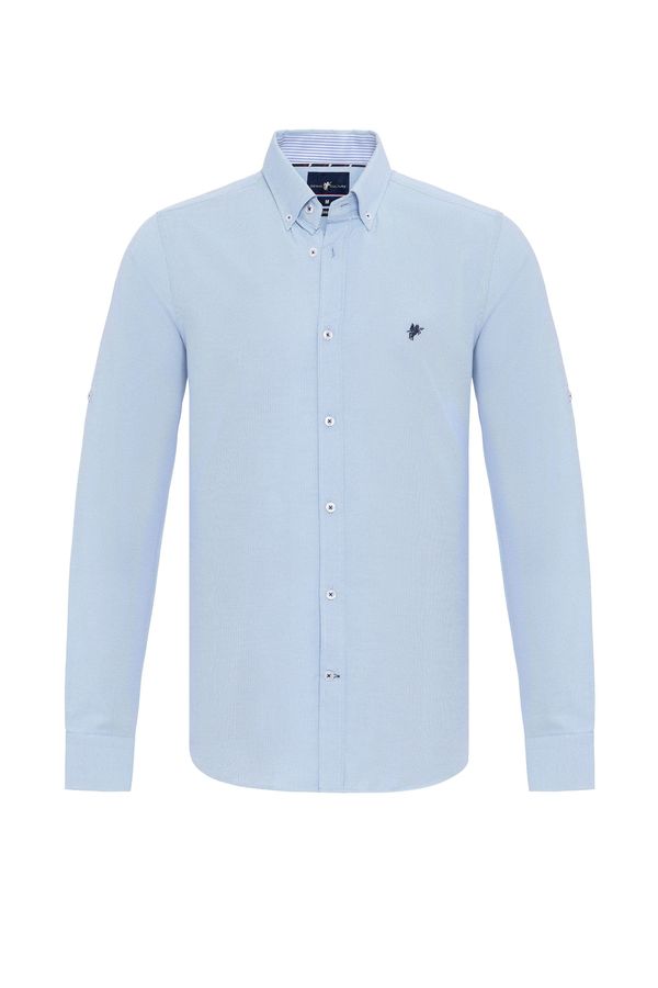 DENIM CULTURE DENIM CULTURE Poslovna košulja 'JONES'  plava / mornarsko plava / svijetloplava