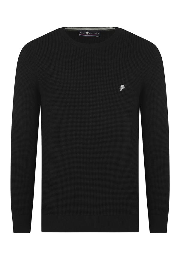 DENIM CULTURE DENIM CULTURE Pulover 'ALJAMAIN'  crna