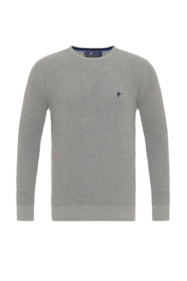 DENIM CULTURE DENIM CULTURE Pulover 'Aljamain'  siva melange