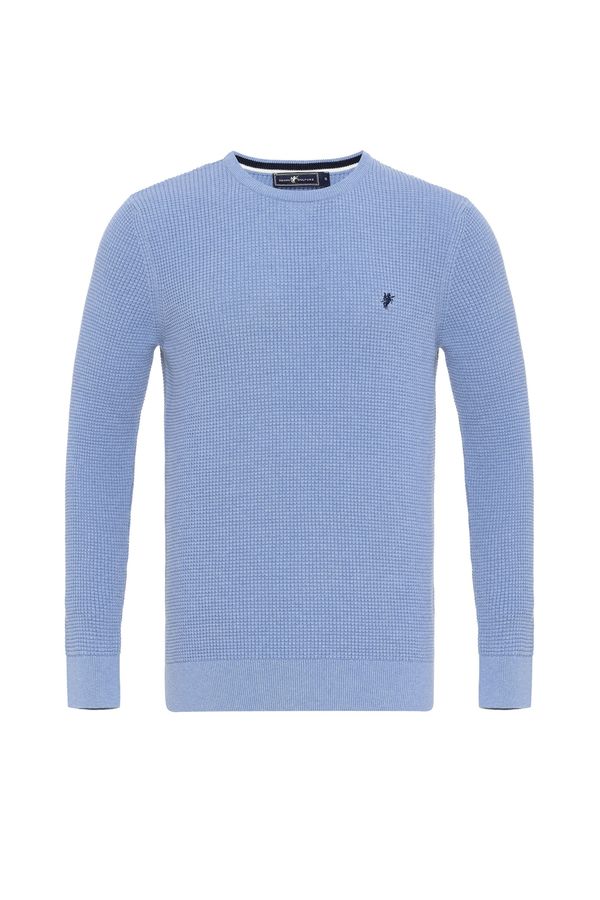 DENIM CULTURE DENIM CULTURE Pulover 'ALJAMAIN'  svijetloplava