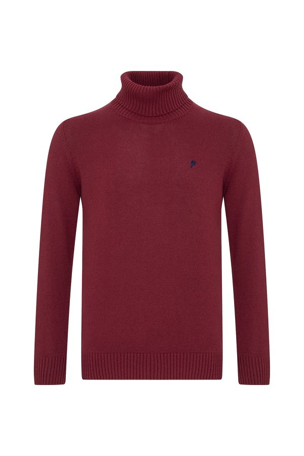 DENIM CULTURE DENIM CULTURE Pulover 'ANDRES'  plava / bordo