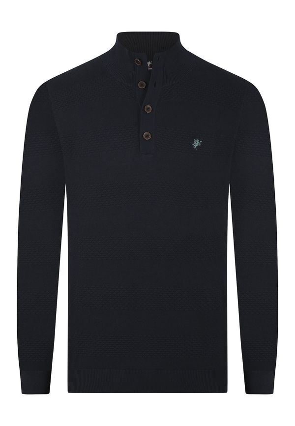 DENIM CULTURE DENIM CULTURE Pulover 'Chandler'  noćno plava / žad