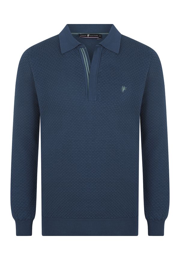 DENIM CULTURE DENIM CULTURE Pulover 'Emrick'  petrol / žad