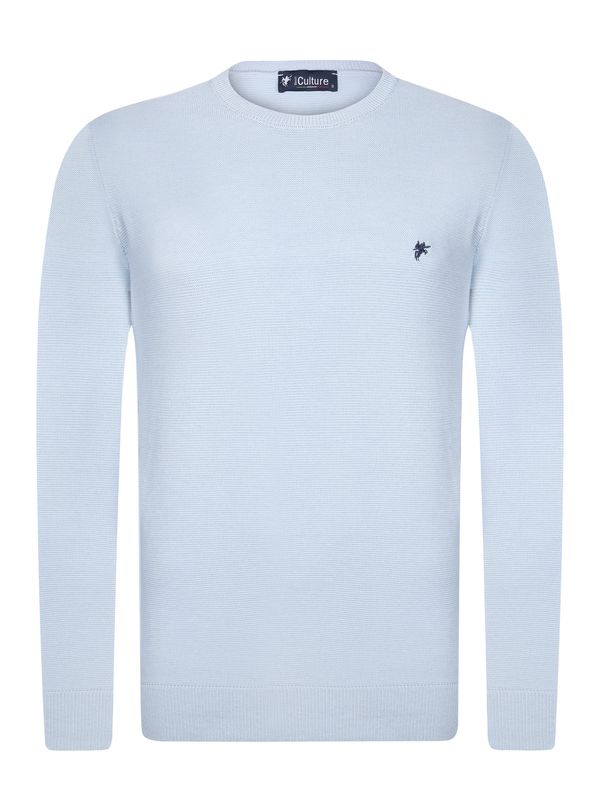 DENIM CULTURE DENIM CULTURE Pulover 'GIANLUCA'  morsko plava / svijetloplava