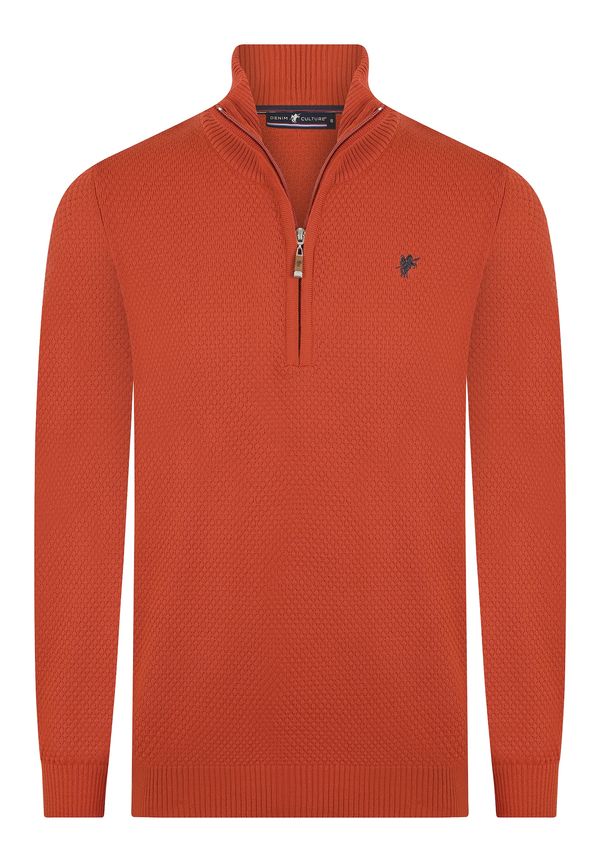 DENIM CULTURE DENIM CULTURE Pulover 'Giotto'  ciglasto crvena / crna