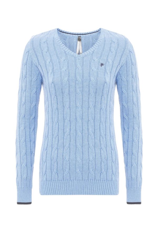 DENIM CULTURE DENIM CULTURE Pulover 'HANNAH'  svijetloplava