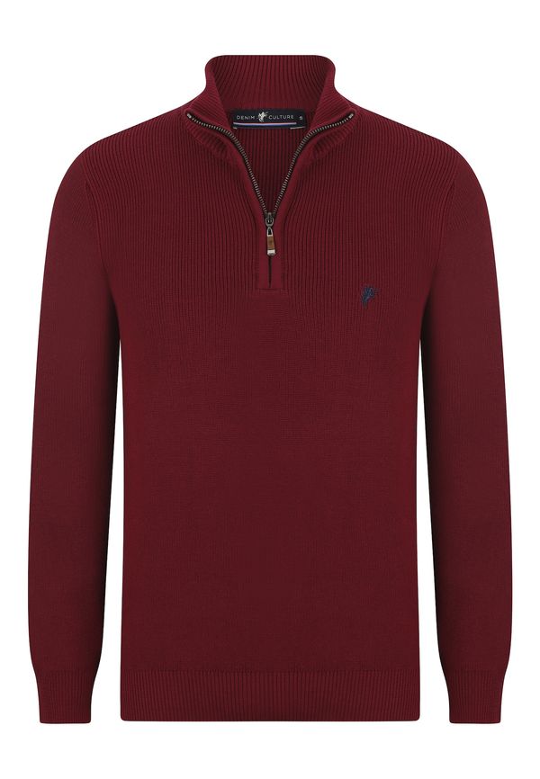 DENIM CULTURE DENIM CULTURE Pulover 'Honour'  mornarsko plava / bordo