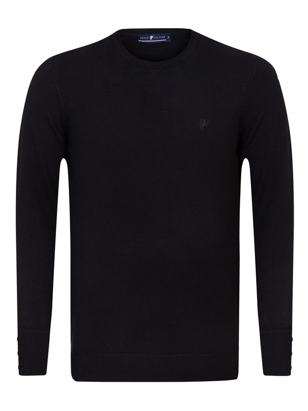 DENIM CULTURE DENIM CULTURE Pulover 'Jeff'  crna