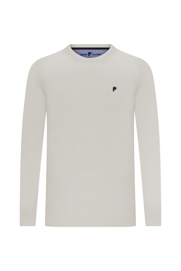 DENIM CULTURE DENIM CULTURE Pulover 'Jeromy'  mornarsko plava / bijela