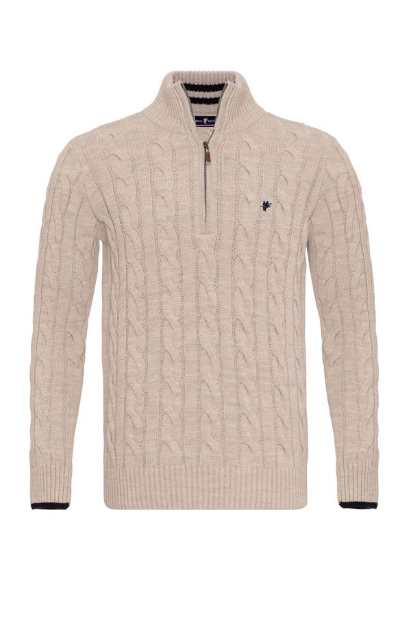 DENIM CULTURE DENIM CULTURE Pulover 'JOEL'  taupe siva