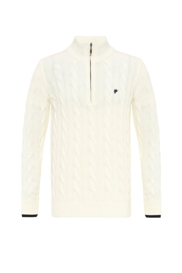 DENIM CULTURE DENIM CULTURE Pulover 'Joey'  mornarsko plava / prljavo bijela